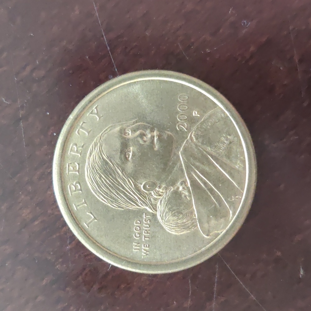 Vintage gold colored coin